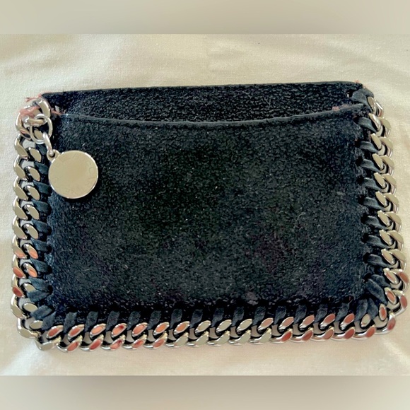 Stella McCartney Handbags - Stella McCartney - Black Falabella Card Holder - Shaggy Deer Vegan Suede Leather